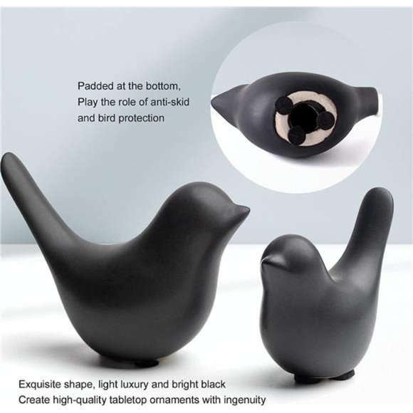 Small Animal Statues Home Decor Modern Style Birds Decorative Ornaments for Room - Picture 4 of 6